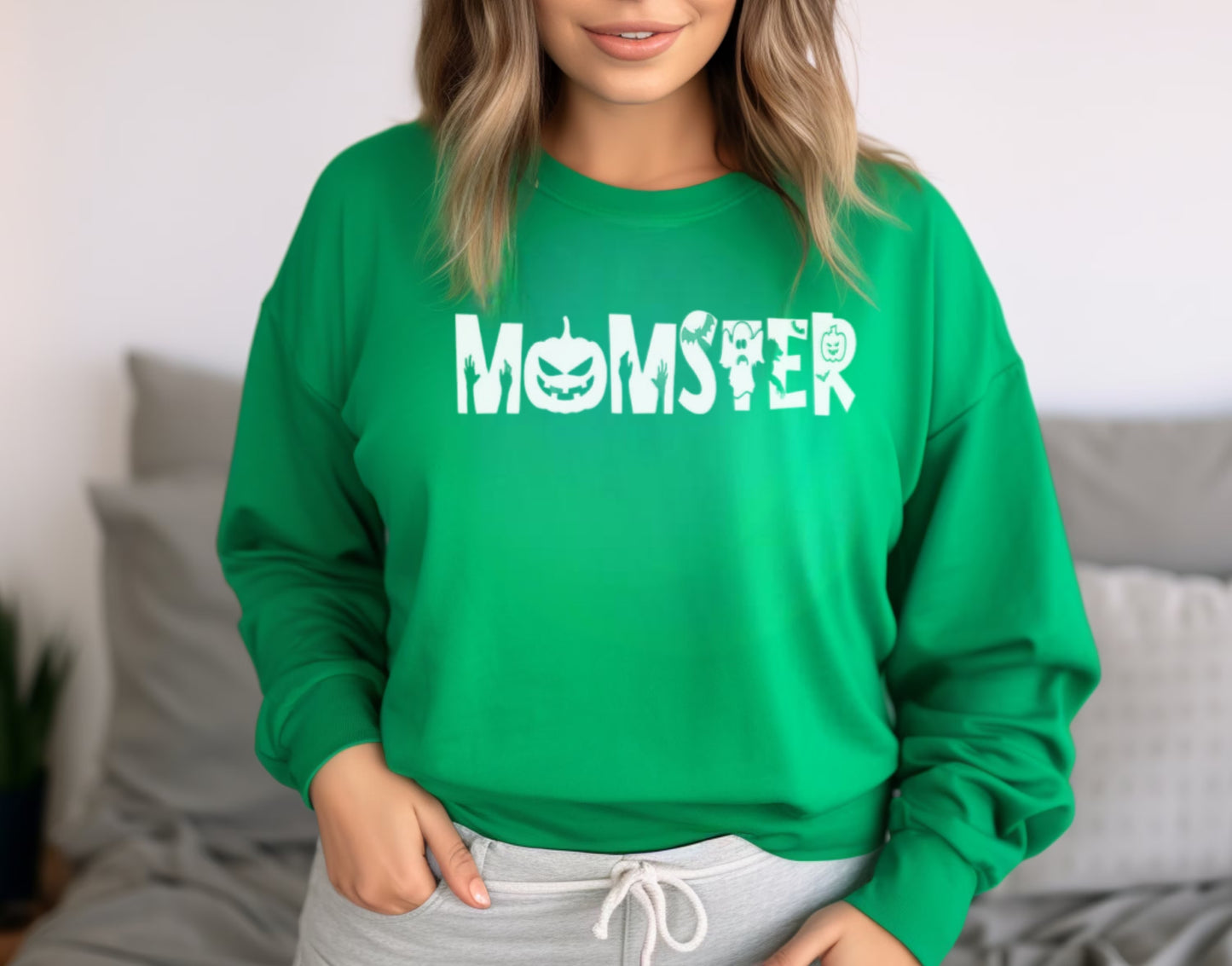 Momster Sweatshirt| Halloween mom shirt| Halloween sweatshirt| Halloween| sweatshirt| Cute sweatshirt