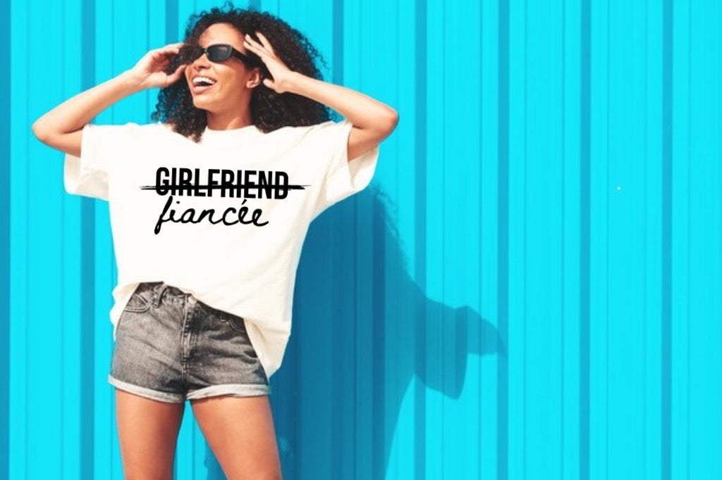 Girlfriend to fiancée shirt| I said yes shirt| engaged shirt| engagement gift| Feyonce shirt