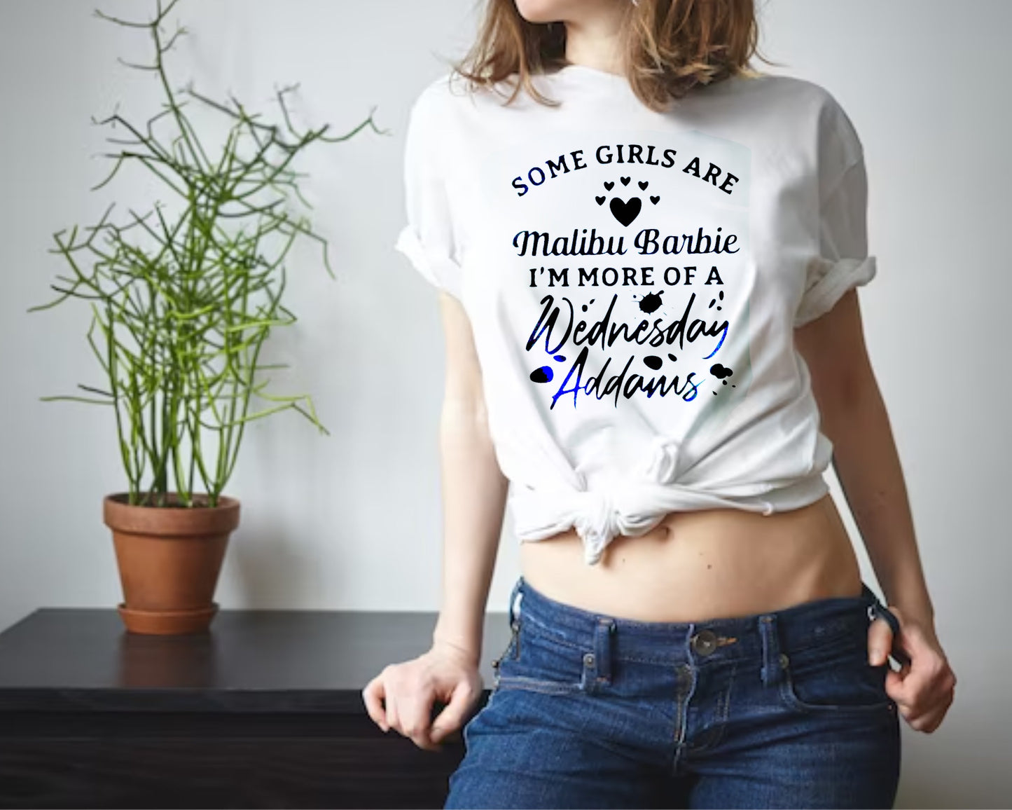 Some girls are Malibu Barbie I am a Wednesday Adams| Anti Barbie shirt| Wednesday shirt| Barbie tee| Barbie Girl shirt