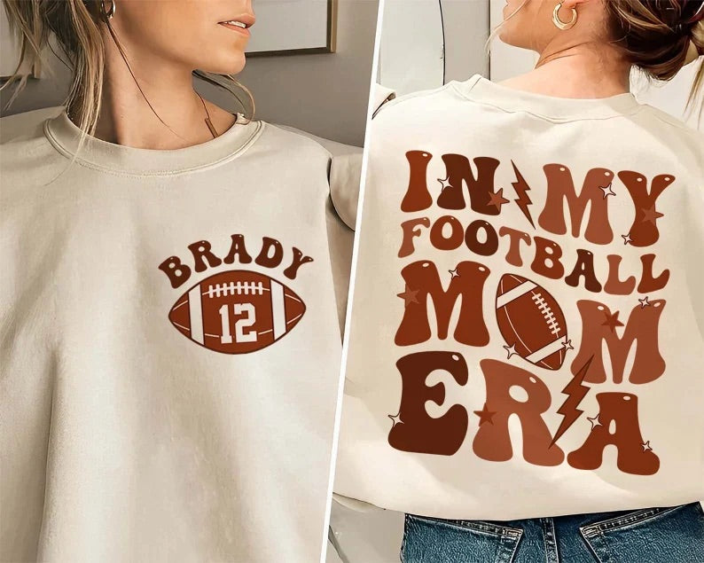 In my football mom era shirt| Football shirt| Mom of football player shirt| Football season shirt| Football tee