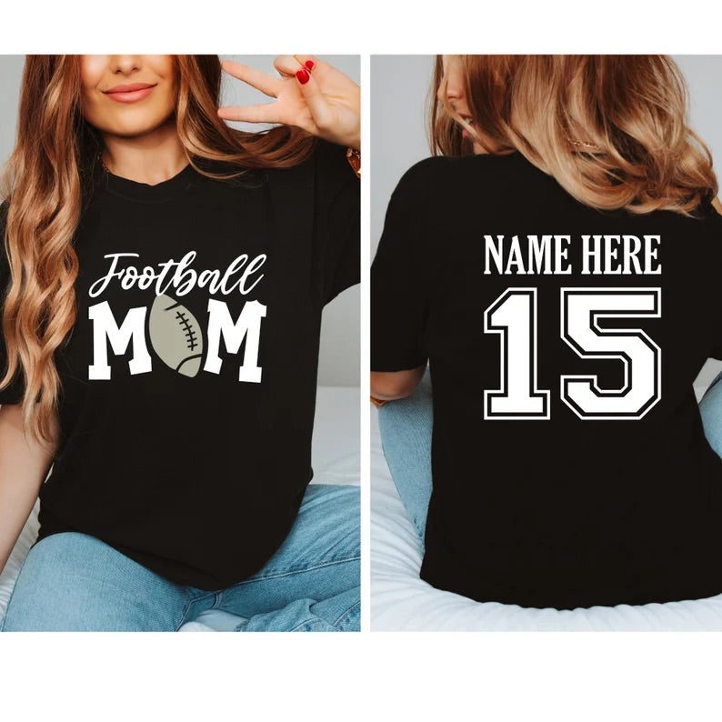 Football Mom shirt| Football shirt| Mom of football player shirt| Football season shirt| Football tee