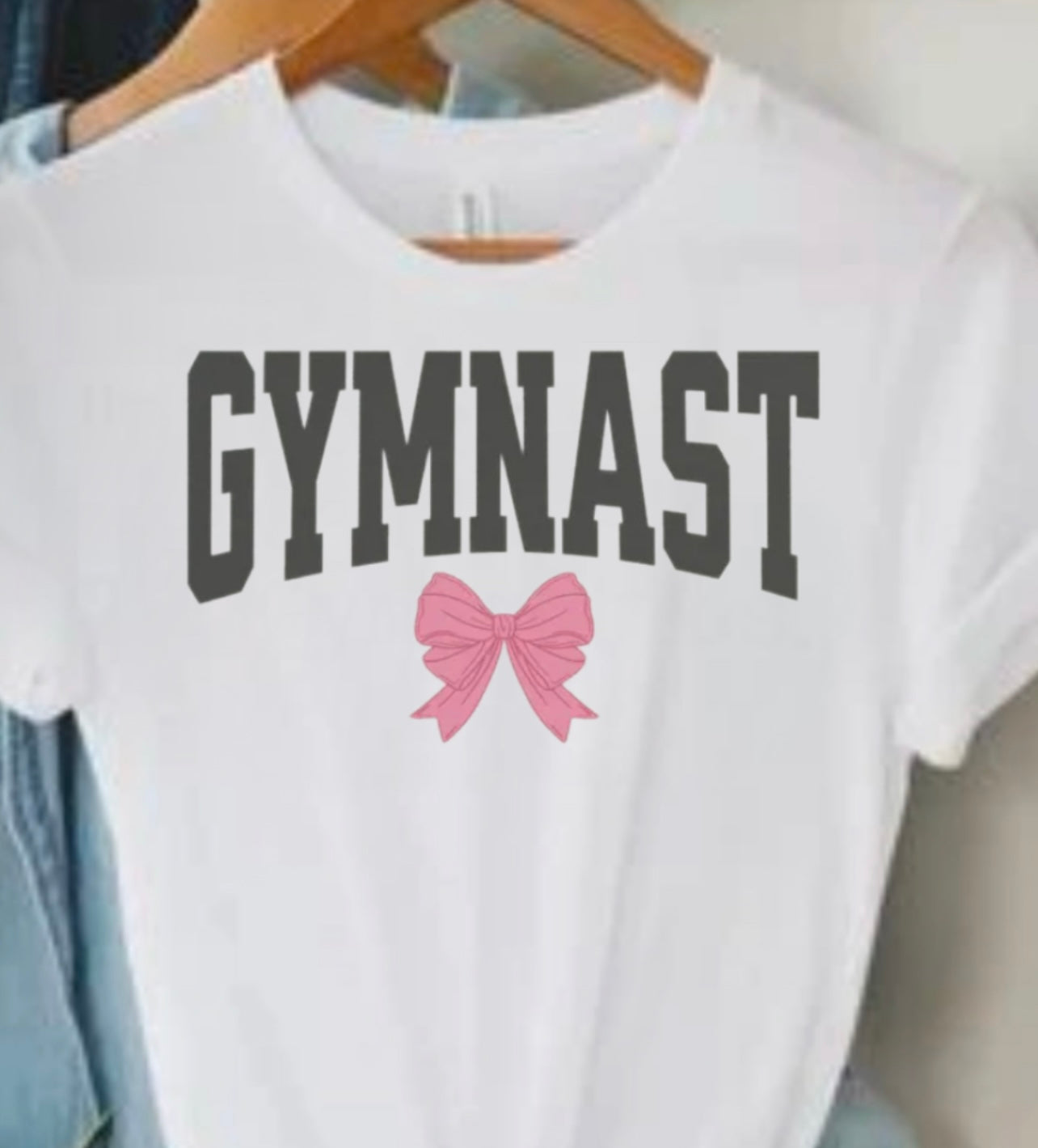 Gymnast Bow shirt, Simple Gymnast Bow shirt, Gymnastics shirt, Gymnast tee, gymnast mom