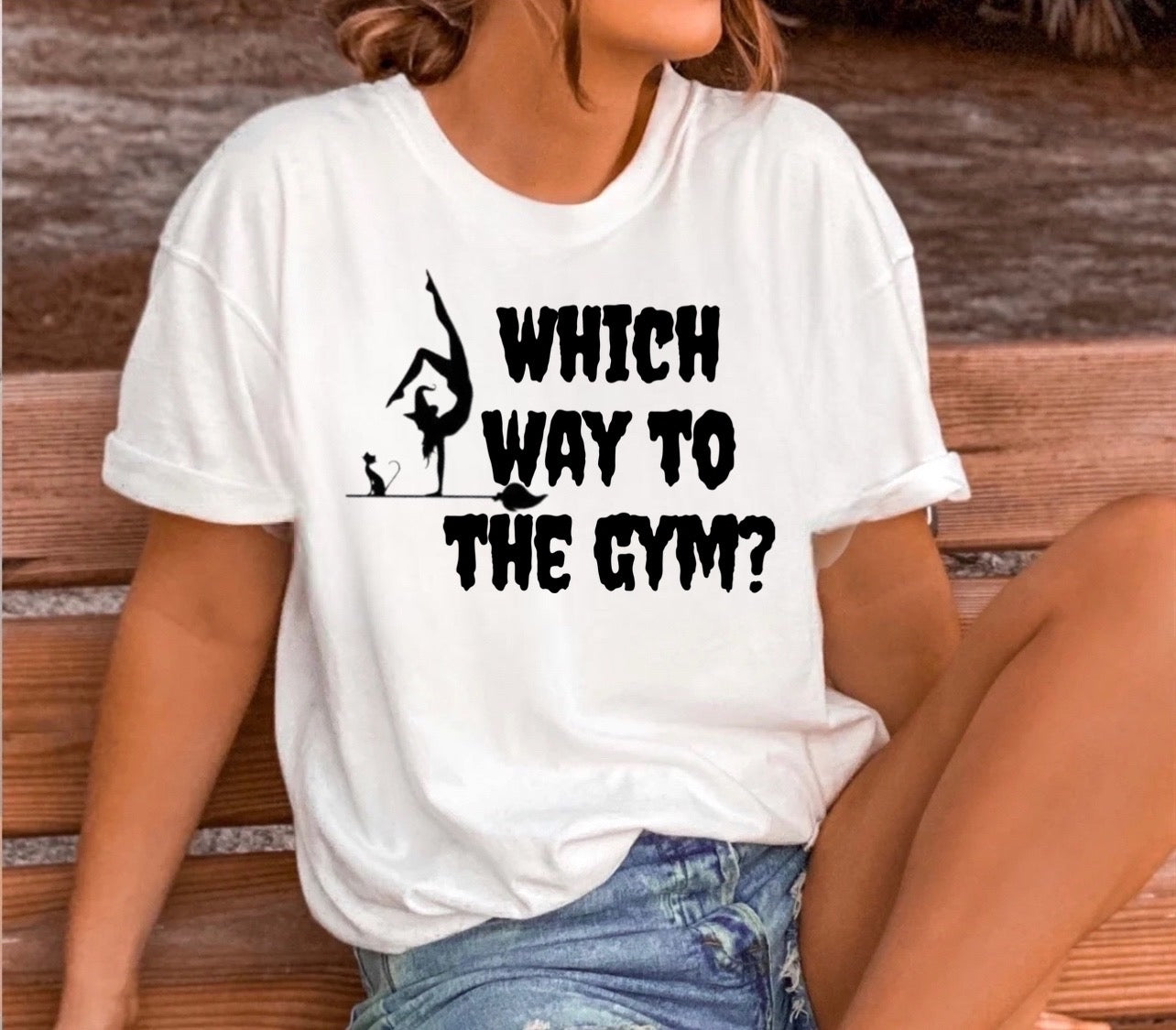 Witch way to the gym shirt| Gymnastics halloween shirt| gymnast halloween shirt| gymnast shirt