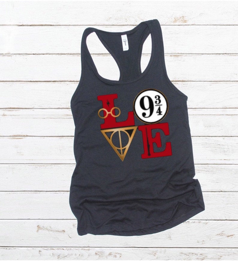 Harry Potter tank top, LOVE tank, harry potter shirt, harry potter fan