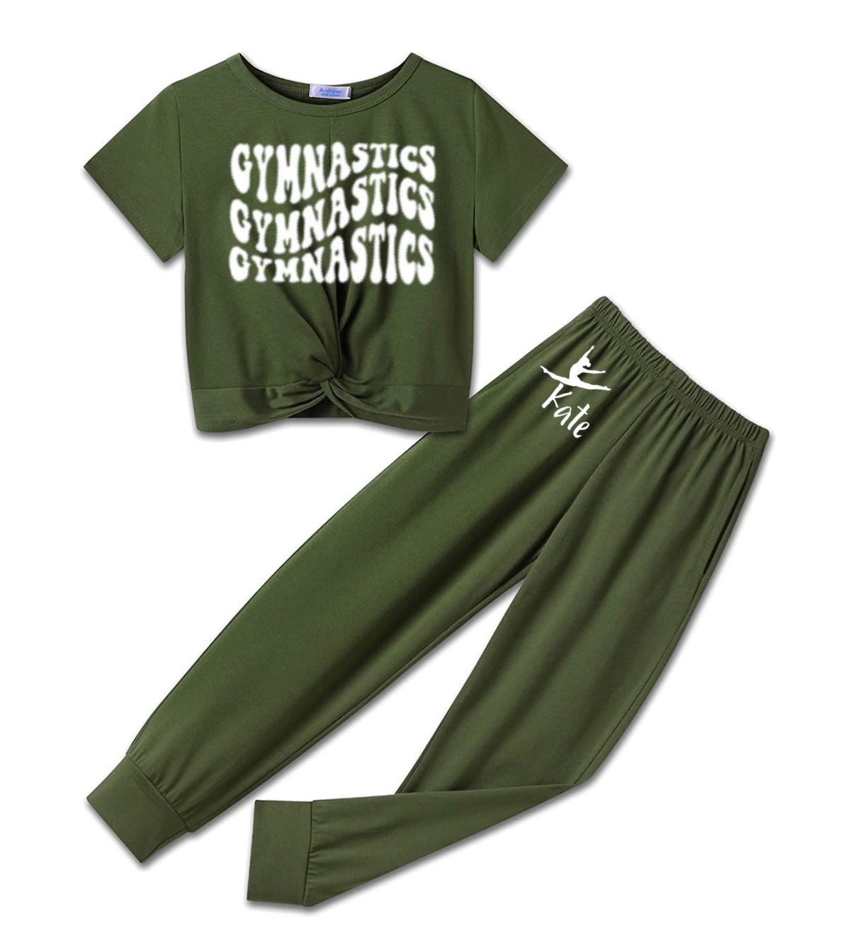 Gymnastics Lounge Set| Youth Lounge set| Custom Gymanstics Lounge wear set