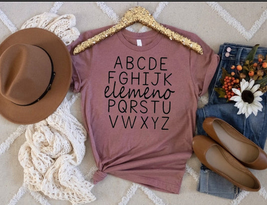 Abcd elemno shirt| Funny alphabet shirt| teacher shirt| Funny shirt| mom life shirt| Sarcastic shirt| funny shirt, mom shirt, teacher gift
