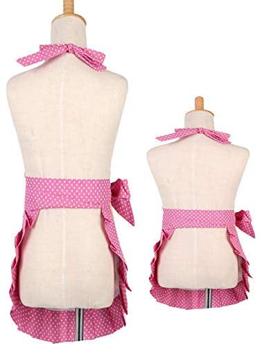 Mommy and me aprons, mom and kid cooking apron set, personalized apron, mommy and me set, cupcake apron set, matching aprons, custom aprons
