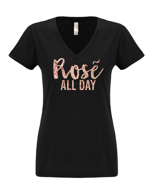 Rose all day shirt, Rose drinker shirt, gift for wine lover, rose wine lover, gift for her, bridesmaid shirts, bridesmaid gift, wine tasting