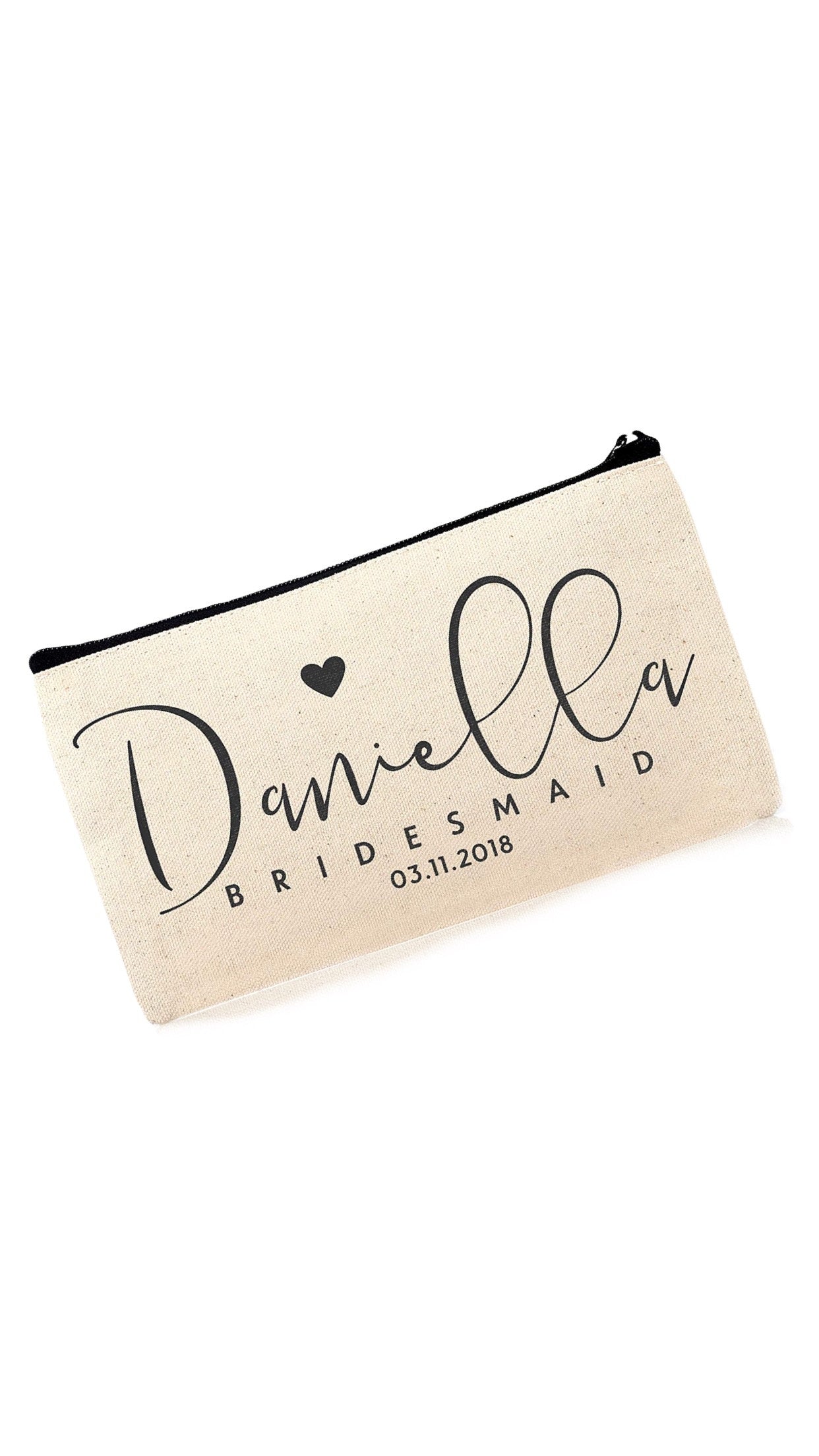 Bridesmaid Bag| Bridesmaid Gift| Makeup Bag| Bridesmaid makeup bag| Bride makeup bag| Custom Makeup bag| Bridesmaid emergency kit| Bachelor