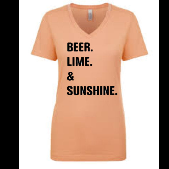 Beer Lime and Sunshine, vacation shirt, beach bound shirt, vacation gift, gift, I need a vacation shirt, cruise shirt, fashion shirt