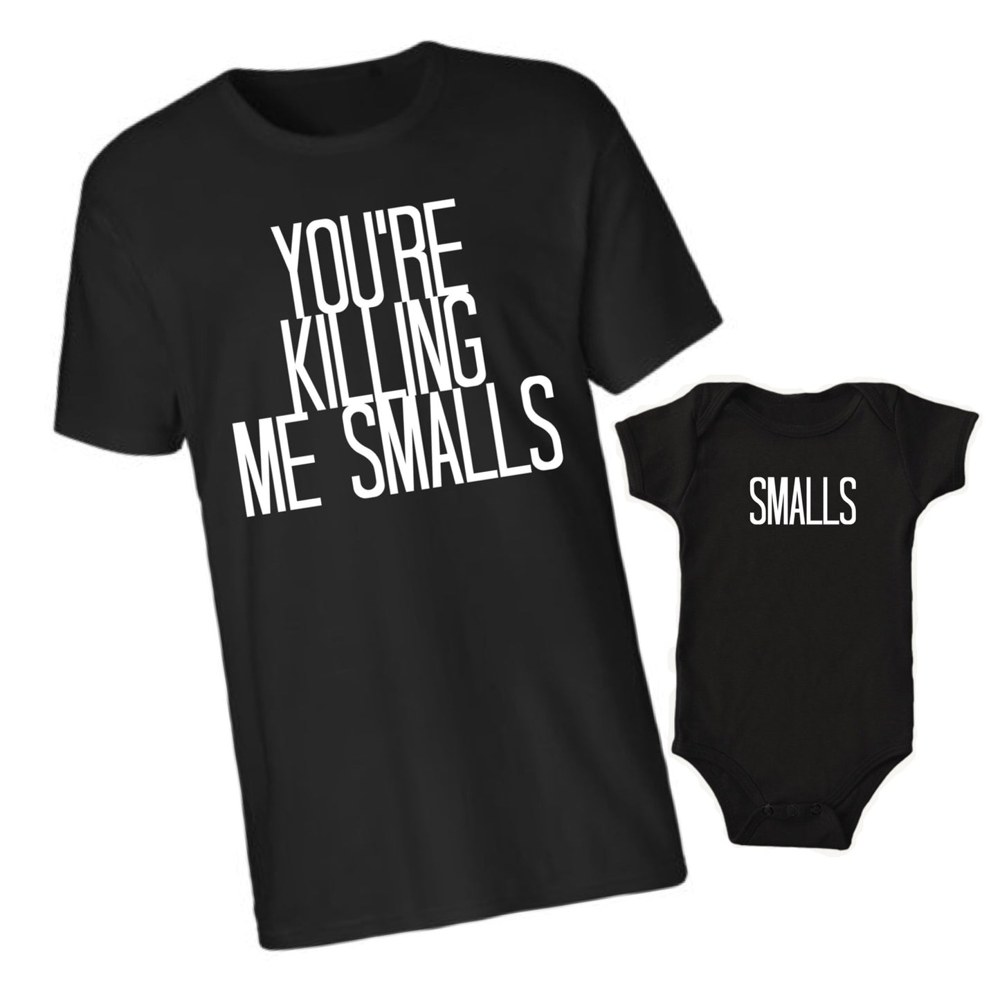 Your killing me smalls, Daddy and Me shirts, Just like daddy, Dad and me matching shirts, matching family shirts, mom and dad matching