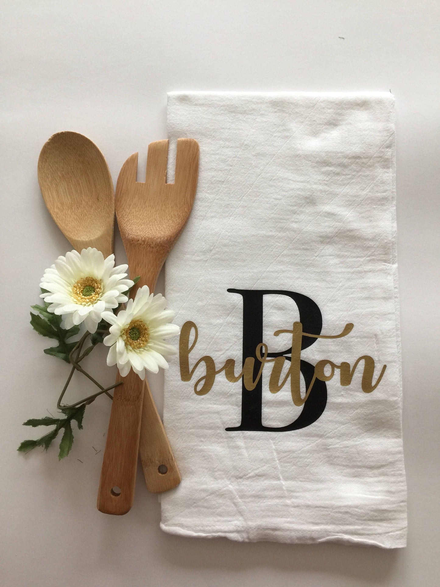 Custom tea towels, personalized new home gift, tea towels, new home owners gift, personalized tea towel, monogrammed tea towel