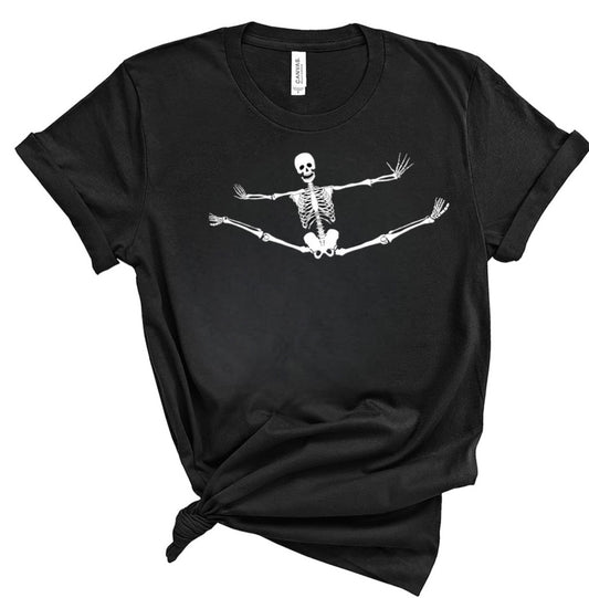 Gymnast Skeleton Halloween Shirt