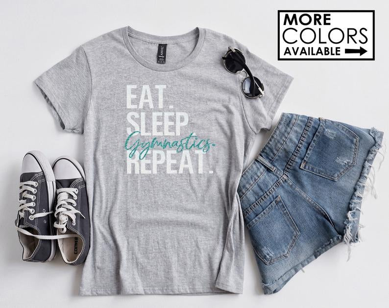 Eat sleep Gymnastics repeat shirt