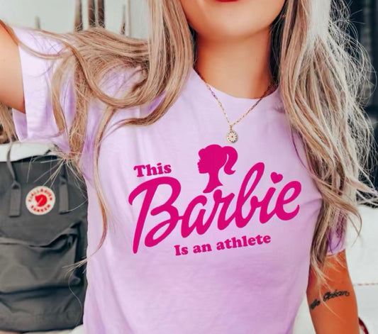 This barbie is an athlete shirt| Barbie tee| Athlete tee| weightlifter tee| Barbie movie| Barbie shirt| Barbie shirt| Barbie tee| Barbie Girl shirt