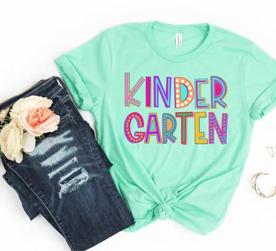 Kindergarten Teacher Shirt| Gift for teacher| teacher gift| Second grade teacher| second grade gift