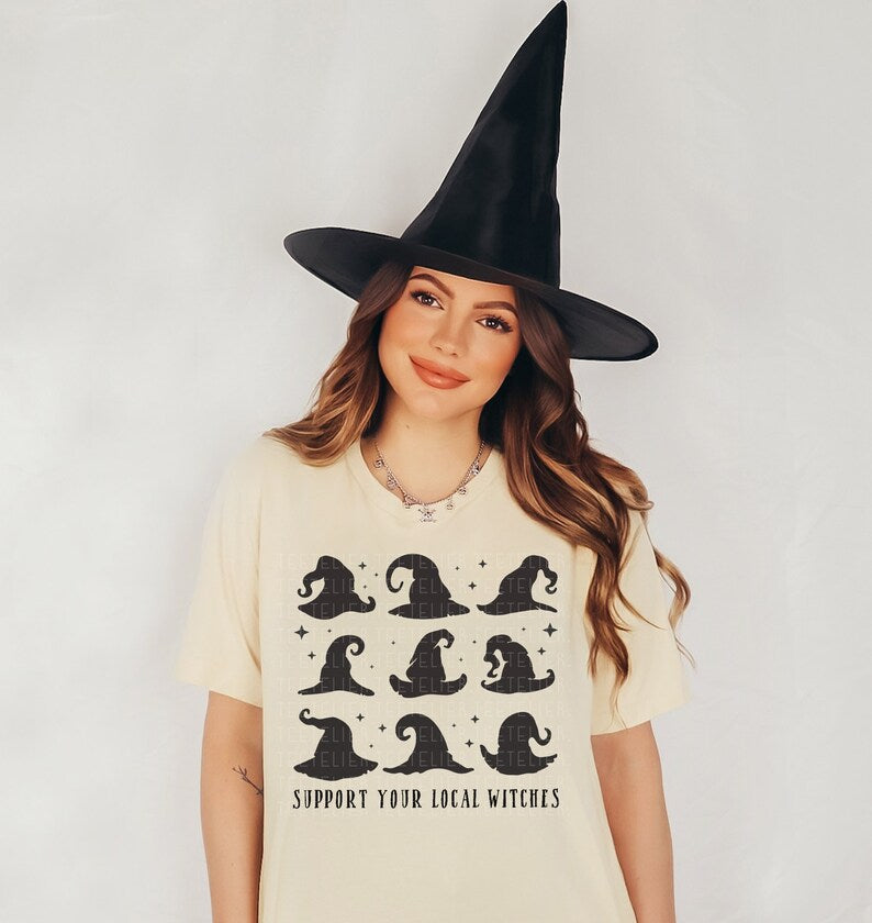 Support Your local whitches shirt| Halloween shirt| Halloween whitch shirt| Halloween tee