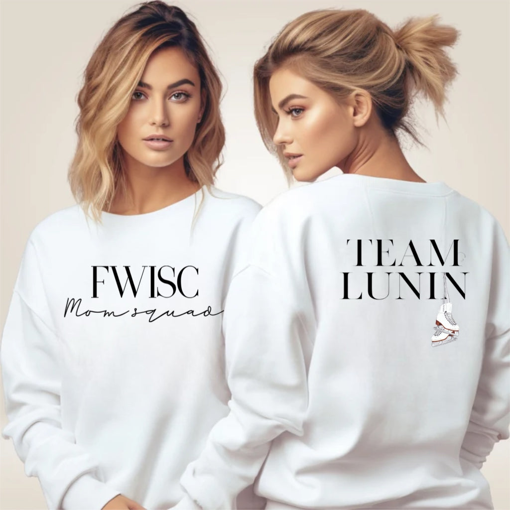 FWISC mom squad sweatshirt| Figure Skating Sweatshirt