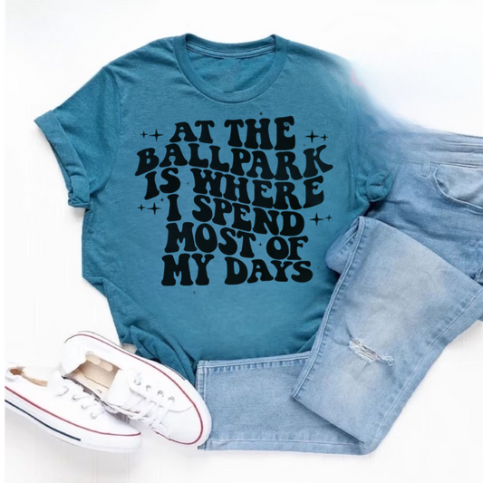 Baseball life shirt| Baseball diamond days| ballpark days| baseball mom shirt| Graphic tees