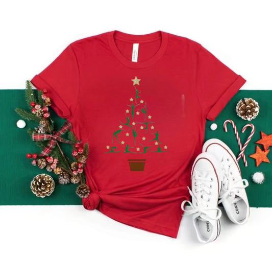 Gymnast christmas tree shirt| Christmas shirt for gymnast| Gymnastics Christmas