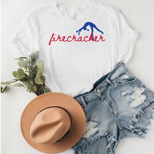Firecracker shirt| 4th of July Gymnastics shirt| USA shirt| Gymnastics shirt| Summer gymnastics tee