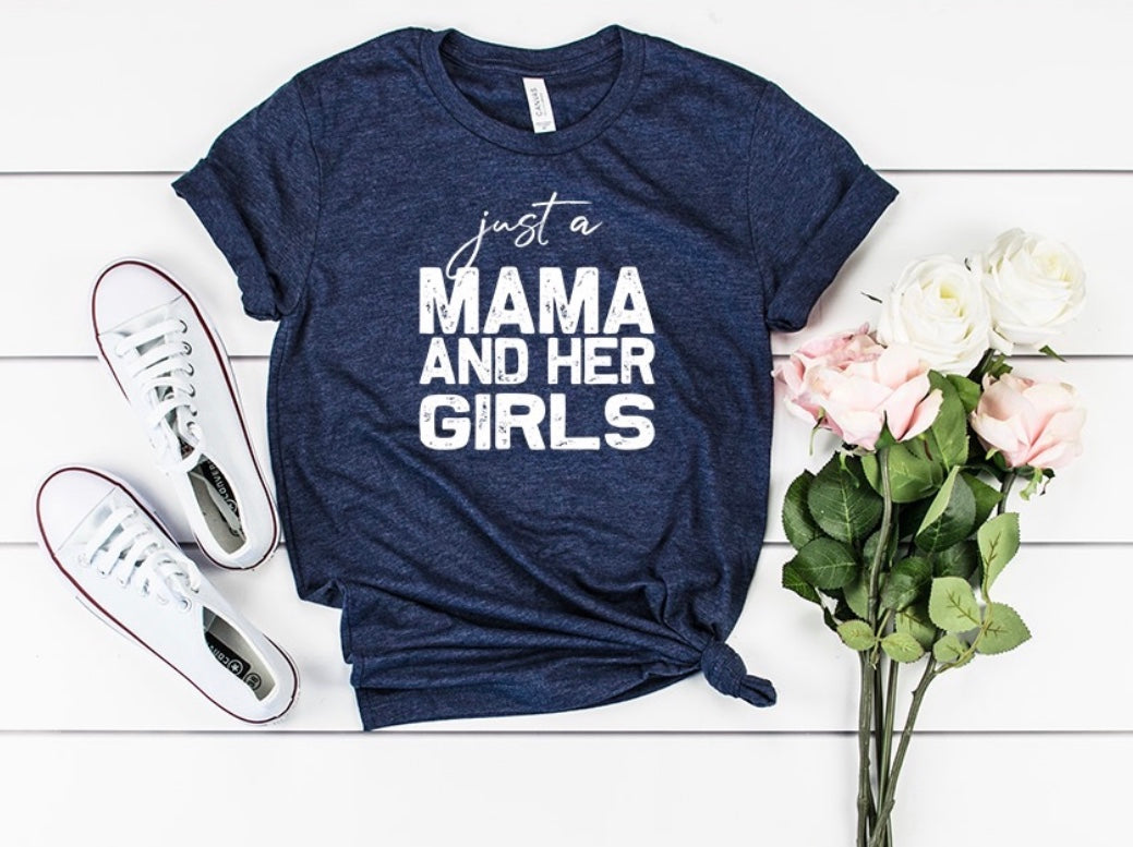 Mama and her girls shirt, Mom of girls shirt, girl mom shirt. Gift for mom
