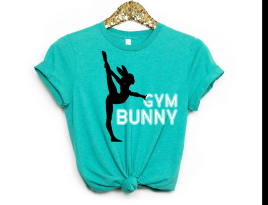 Gym Bunny Easter Gymnastics  shirt| Gymnast shirt| Easter gymnast shirt| Shirt for easter gymnastics