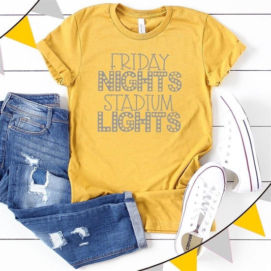 Friday nights and stadium lights shirt, Friday night lights shirt, football mom shirt, football tee, football mom gift, gift for football mo