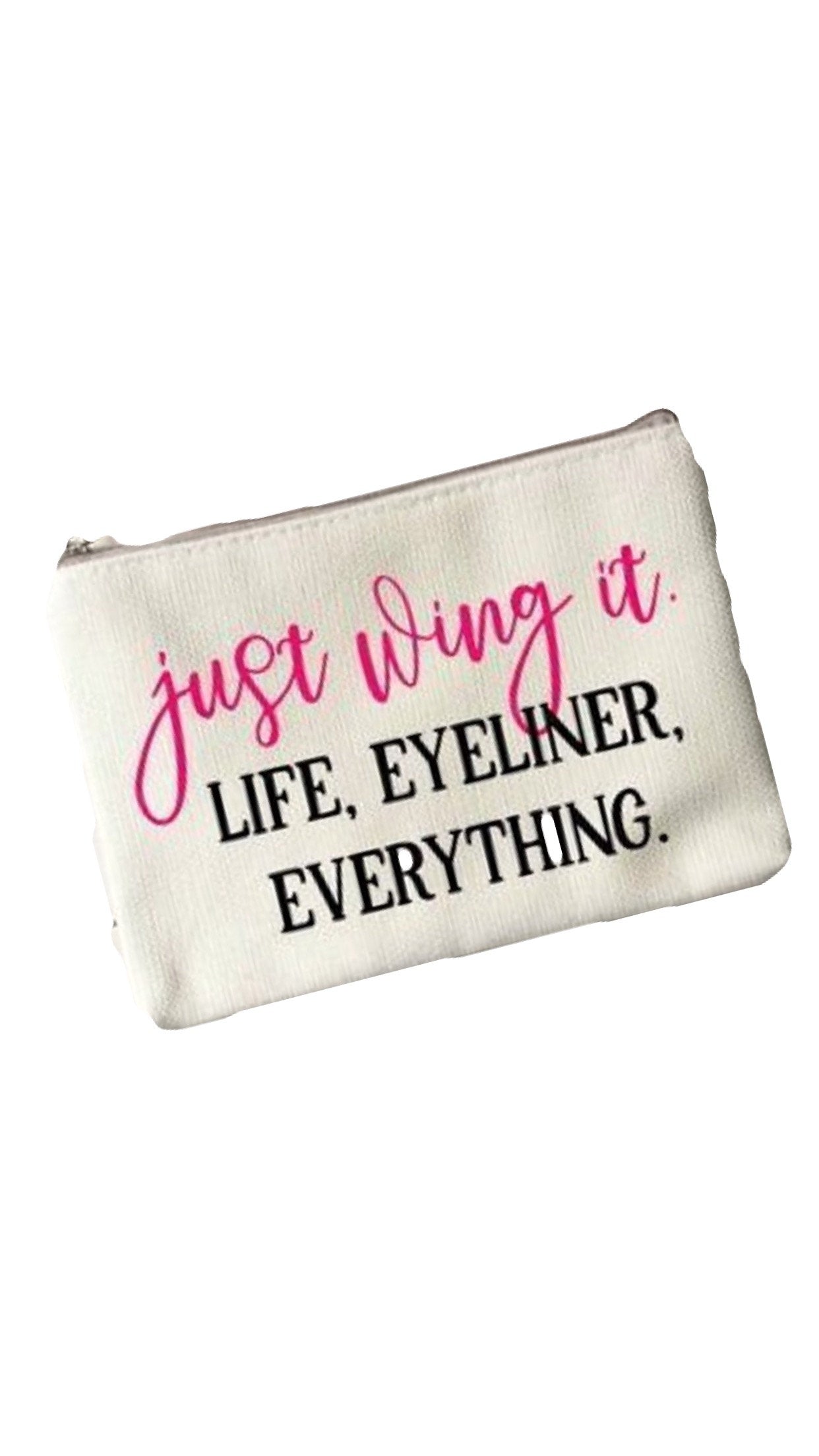 Makeup bag| Cute makeup bag| eyeliner bag| cosmetic bag| gift for her| makeup lover| toiletry bag| custom bag| christmas gift| makeup kit