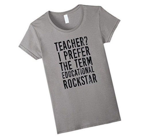 Rockstar teacher, teacher shirt, gift for her, gift for teacher, teachers gift, Christmas gift for teacher, fun teacher gift