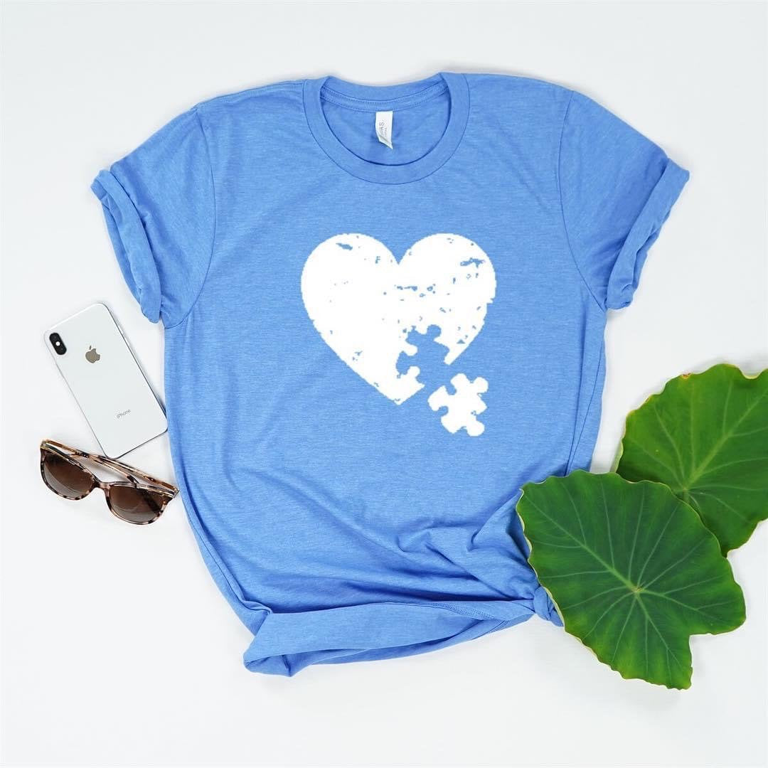 Autism awareness shirt, autism mom shirt, mom life tee, autism puzzle heart, autism heart, my heart belongs to, autism awareness shirt