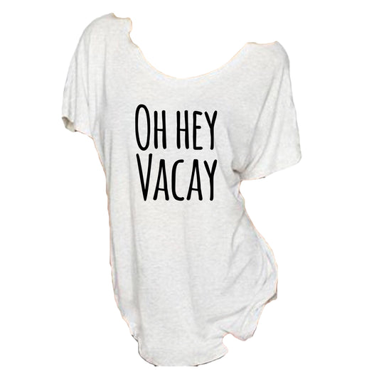 Oh hey vacay shirt, vacation shirt, beach bound shirt, cute beach shirt, vacation gift, I need a vacation shirt, cruise shirt, fashion shirt