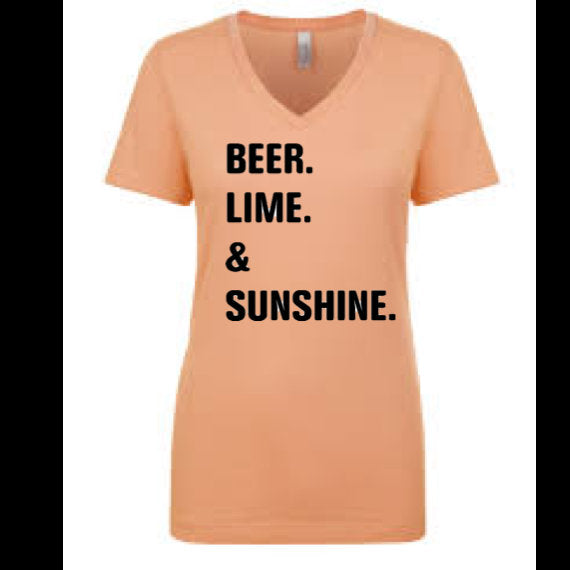 Beer Lime and Sunshine, vacation shirt, beach bound shirt, vacation gift,  gift, I need a vacation shirt, cruise shirt, fashion shirt