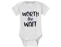 worth the wait baby shirt| IVF shirt| Infertility shirt| IVF twins gift| miracle babies| ivf transfer day shirt| infertility twins shirts
