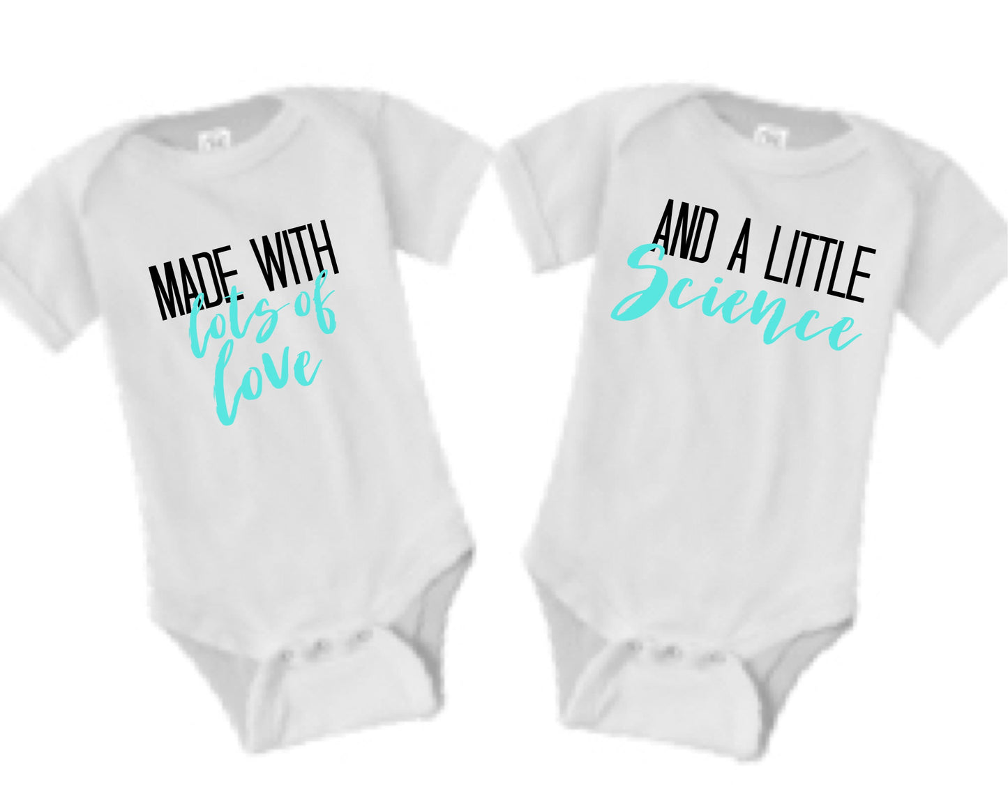 made with love and science| IVF shirt| Infertility shirt| IVF twins gift| miracle babies| ivf transfer day shirt| infertility twins shirts