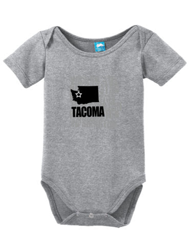 Tacoma Washington shirt, PNW baby, baby shower gift, tacoma wa, 253, baby gift, City shirt, home made shirt, Tacoma is my Homa, Tacoma top