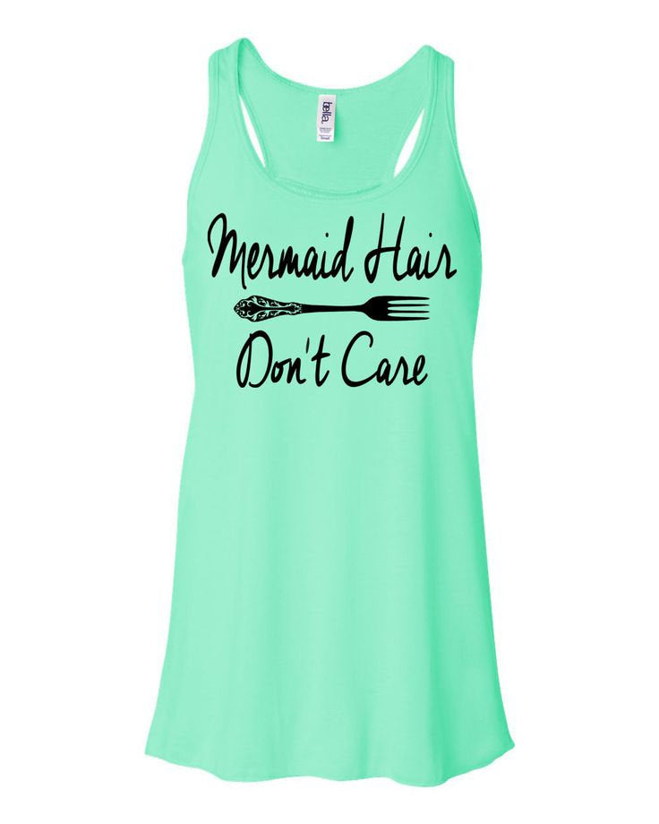 Mermaid hair don't care shirt, mlm mom, beach day shirt, vacation shirt, beach vacation shirt, mermaid shirt, gift for her, gifts holiday