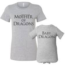 Mother of Dragons shirt, Game of thrones mom and baby shirt, mom and baby dragon, GOT fan shirts, matching mom shirt, mommy and me shirts