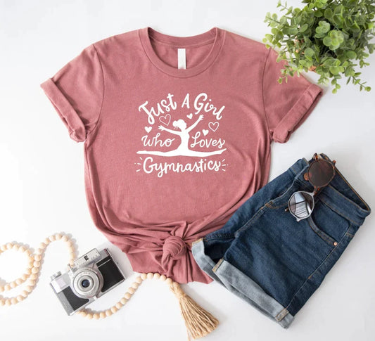 Just a girl who loves gymnastics shirt