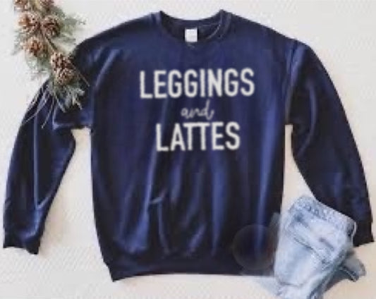 leggings and lattes sweatshirt