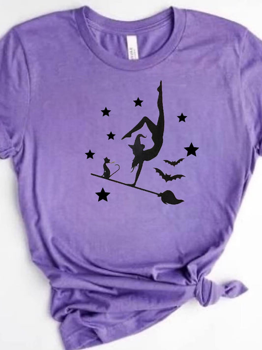 Witchy Gymnast Shirt| Witch Gymnast shirt| Gymnastics halloween shirt