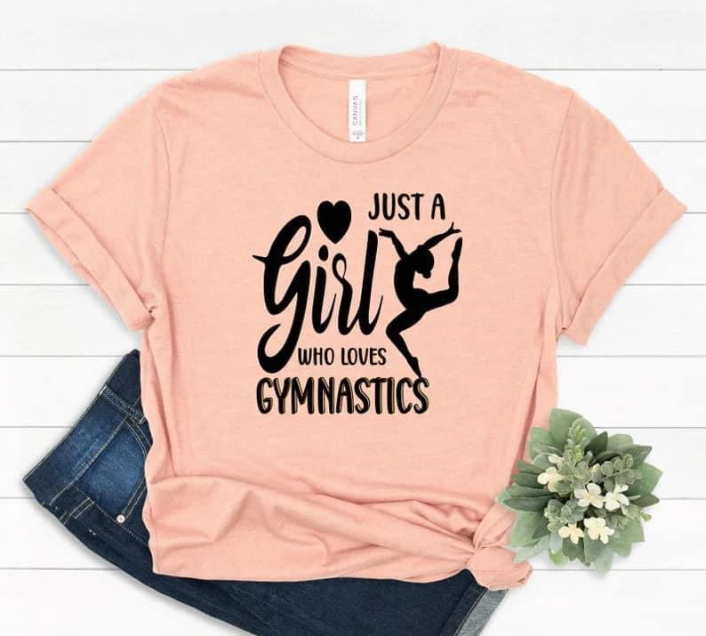 Just a girl who loves gymnastics shirt