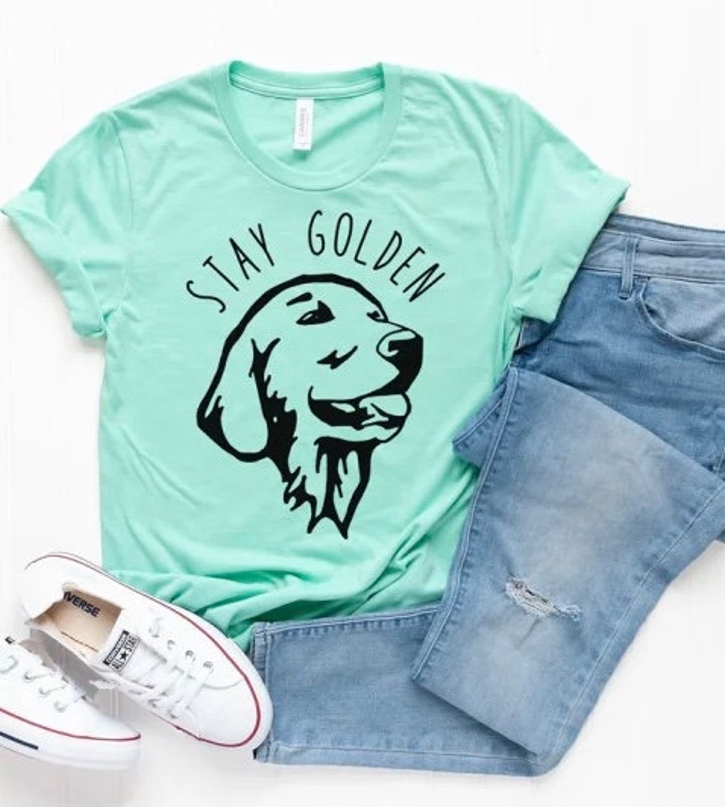 Stay Golden shirt| Golden owner shirt| Dog lover shirt| Dogs over dudes shirt